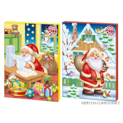 Adventní kalendář Happy choco - santa 50g