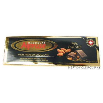 Čokoláda Gold hořká mandlová 300g