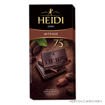 Heidi Dark intense čok. 75% 80g