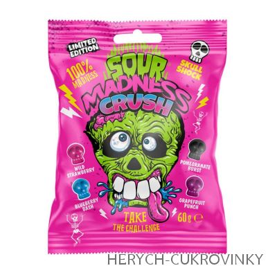 Madness sour růžové 60g