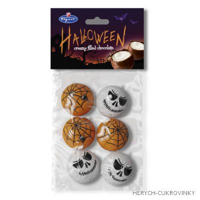 Halloween čokoládové plněné koule 126g