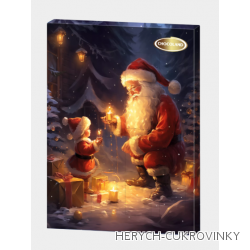 Adventní kalendář Santa malý a velký 50g