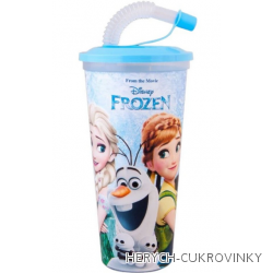 Frozen kelímek s brčkem